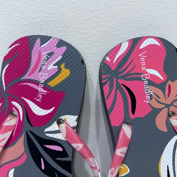 Vera Bradley NWOT Flip Flops Slip On Coastal Paradise Small Size 5-6 - Picture 6 of 10